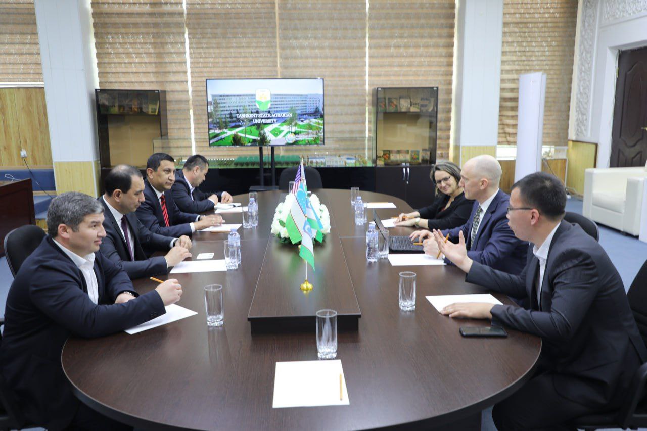 Tashkent State Agrarian University was visited by representatives of the Ministry of Agriculture of the State of Texas, USA