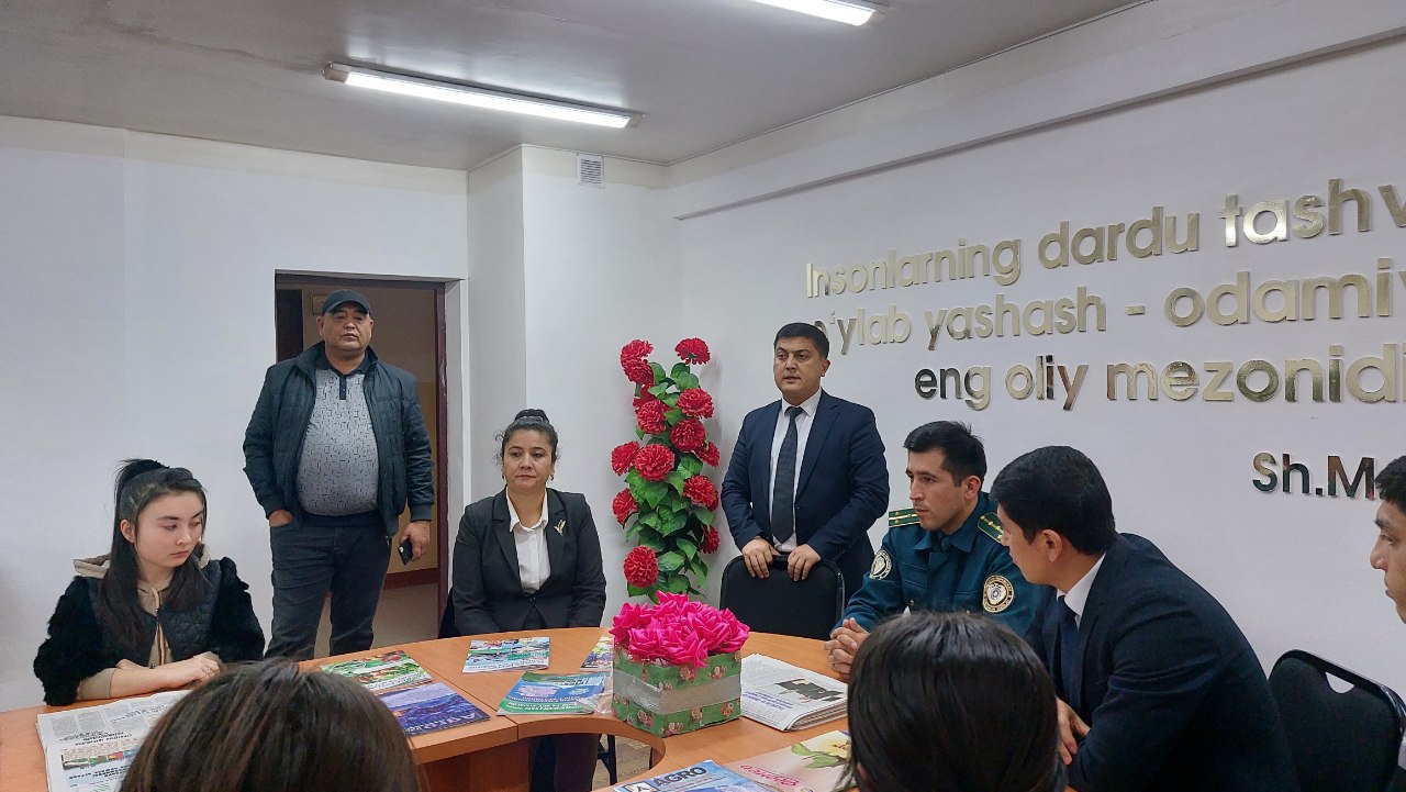 On November 23 of this year, a meeting of the inspector of preventive medicine of the University was held with students and young people in the 13th student residence of Tashkent State Agrarian University
