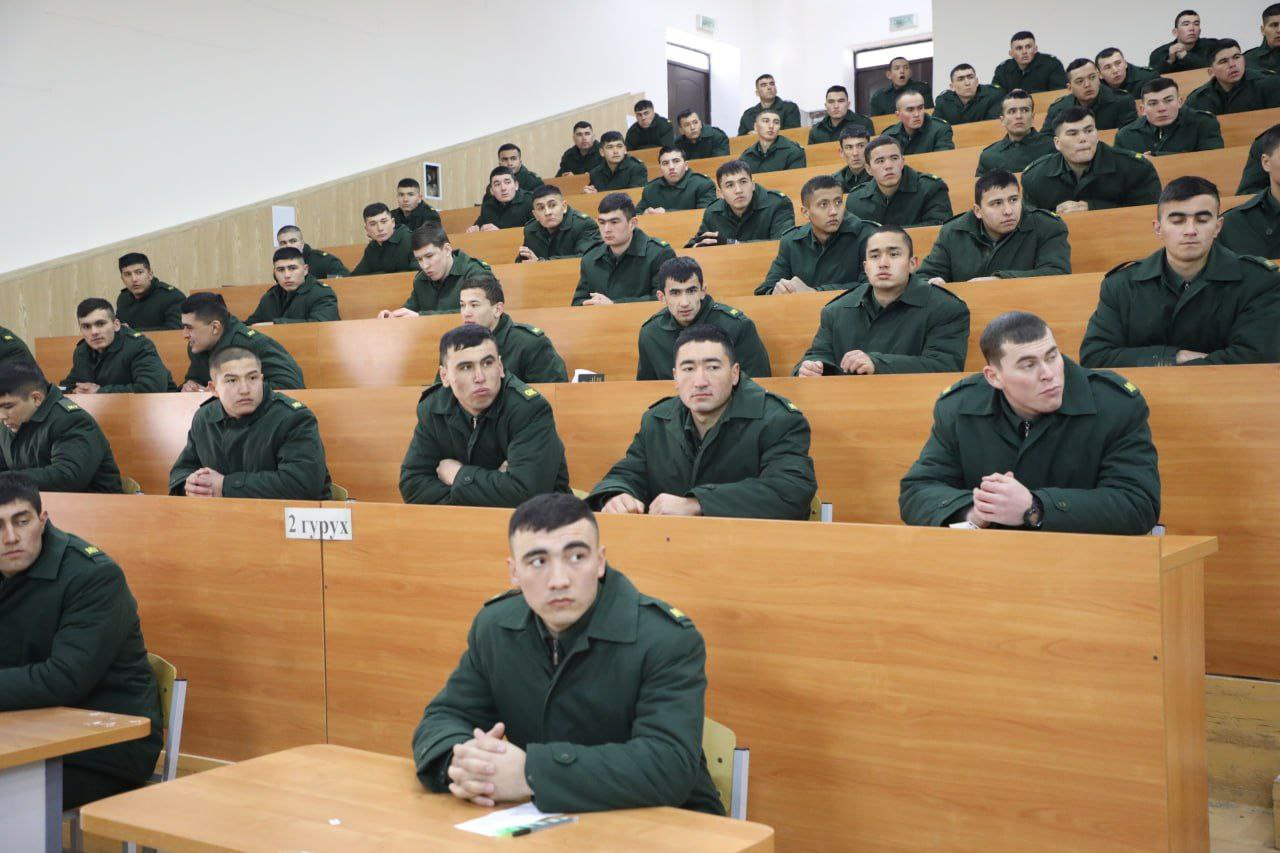 At the Tashkent State Agrarian University, tests were conducted for military personnel serving in military units