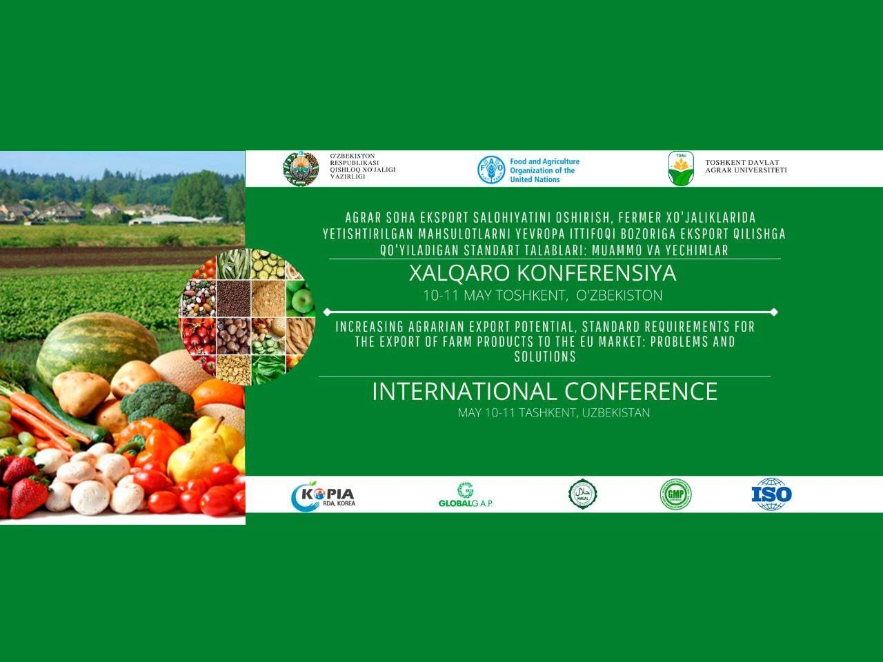 An international conference has started at Tashkent State Agrarian University