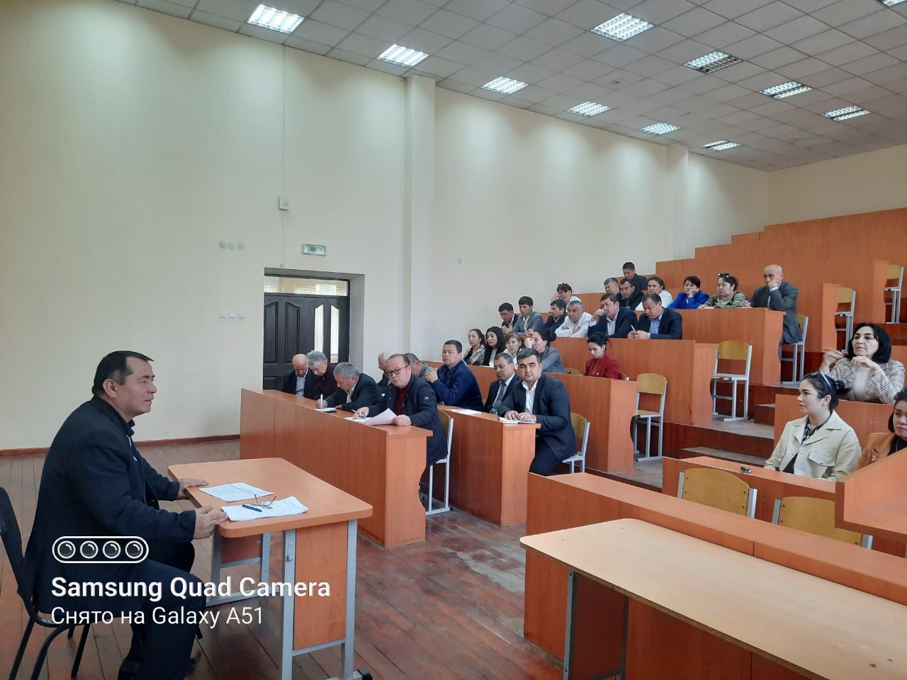 A report meeting on ensuring the implementation of the Roadmap was held at the Tashkent State Agrarian University