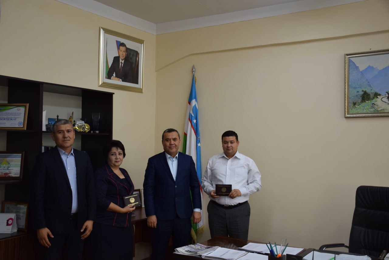 Nodirakhan Aliyeva and Odil Gaibullayev, doctoral students of Tashkent State Agrarian University, were awarded the degree of Doctor of Philosophy (PhD)