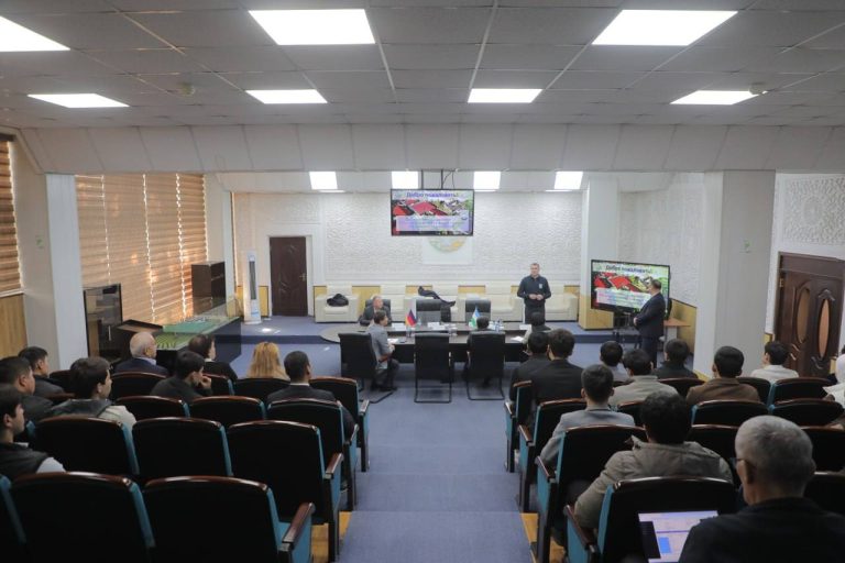 Toshkent davlat agrar universitetida Germaniyaning DEULA Nienburg ta’lim va malaka oshirish markazining Sharqiy Yevropa va Markaziy Osiyo bo‘yicha rahbari Aleksandr Jarov bilan uchrashuv bo‘lib o‘tdi