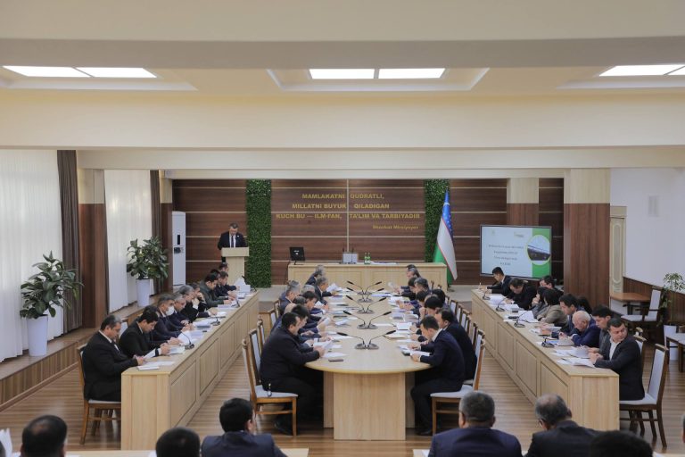 Toshkent davlat agrar universitetida Kengashning 6-sonli yig‘ilishi bo‘lib o‘tmoqda. Majlisda universitet faoliyatining dolzarb masalalari muhokama qilinmoqda.