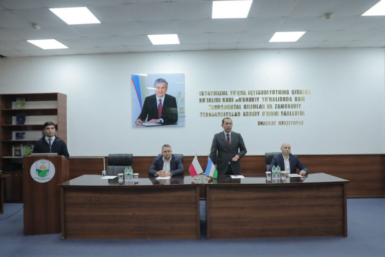 Toshkent davlat agrar universiteti Polsha davlatining yetakchi ish beruvchi tashkiloti bilan hamkorlikda haq to‘lanadigan ishlab chiqarish-texnologik amaliyot dasturi doirasida talabalar uchun uchrashuv tashkil etdi