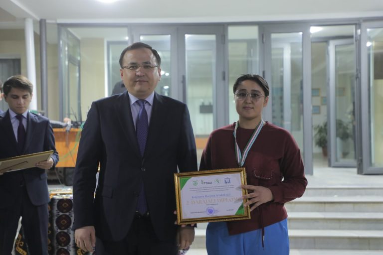 Toshkent davlat agrar universitetining 13-Sonli Talabalar turar joyida tennis va volleybol musobaqalarining taqdirlash marosimi bólib òtdi