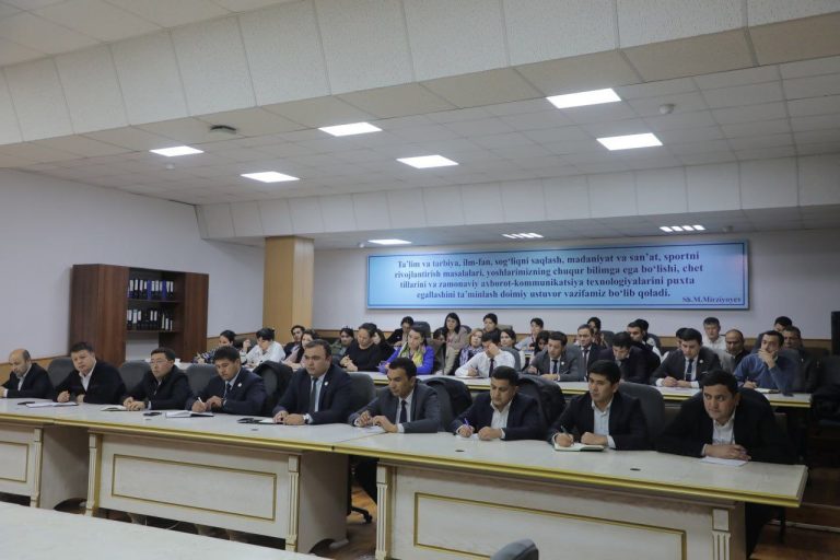 Toshkent davlat agrar universitetida talaba-yoshlar ta’lim tarbiyasiga oid navbatdagi yig‘ilish o‘tkazildi