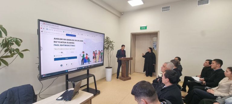 Toshkent davlat agrar universitetida Aholi va qishloq xo‘jaligini ro‘yxatga olish bo‘yicha o‘quv seminari o‘tkazildi