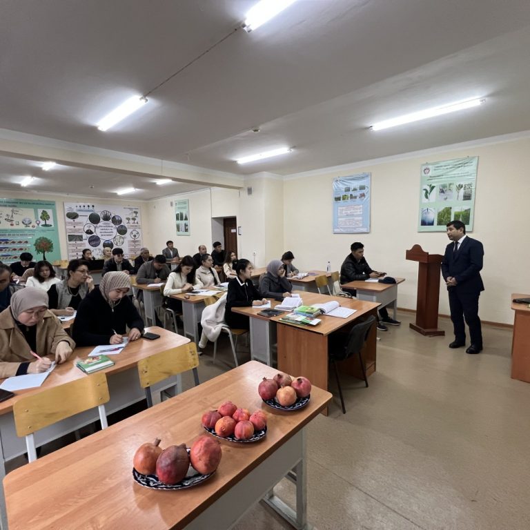 Toshkent davlat agrar universitetida Meva-sabzavotchilik va uzumchilik fakulteti talabalari uchun mahorat darsi o‘tkazildi
