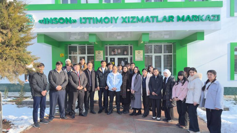 Toshkent davlat agrar universiteti Yoshlar ittifoqi vakillari “Inson” ijtimoiy xizmatlar markazi faoliyati bilan tanishdi