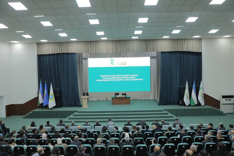 Toshkent davlat agrar universitetida seminar-trening bo‘lib o‘tdi