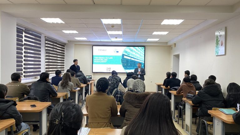 Toshkent davlat agrar universitetida Qo‘shma ta’lim dasturlari fakulteti mutasaddilari tomonidan universitet bitiruvchi talabalari bilan qo‘shma ta’lim dasturlarini keng targ‘ib etish maqsadida uchrashuvlar tashkil etilmoqda