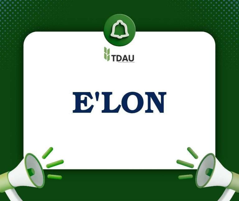 Tashkent State Agrarian University invites candidates to apply for vacant positions!