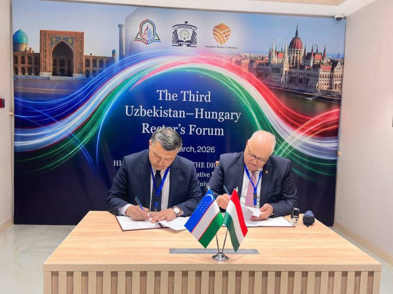 Samarqandda O‘zbekiston–Vengriya uchinchi rektorlar forumi doirasida TDAU xalqaro hamkorlikni kengaytirmoqda