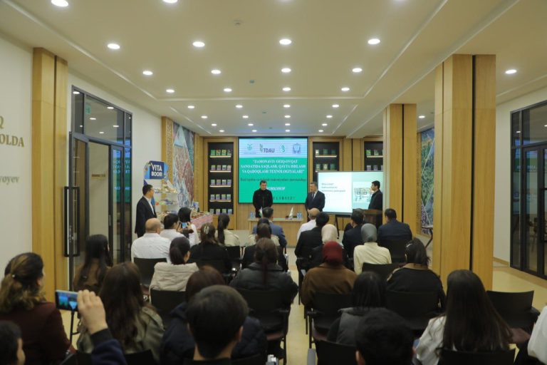 Toshkent davlat agrar universitetida “Zamonaviy oziq-ovqat qadoqlash texnologiyalari” mavzusida workshop bo‘lib o‘tdi