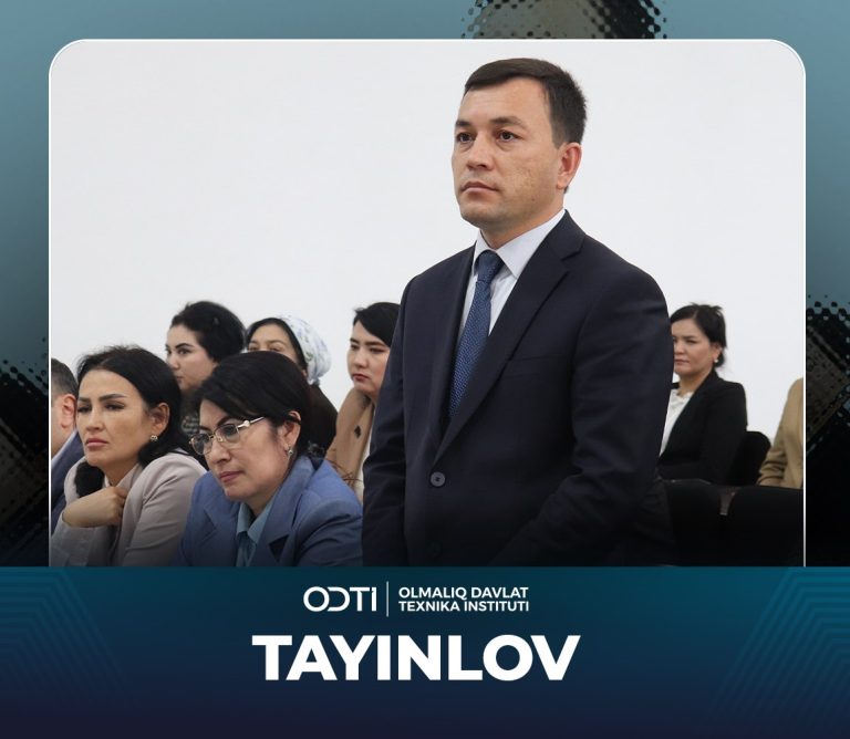 Toshkent davlat agrar universiteti jamoasi uchun navbatdagi faxrli xabar!