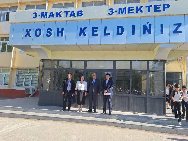 TDAU professor-o‘qituvchilari tomonidan Nukus shahridagi 3-sonli umumiy o‘rta ta’lim maktabida o‘rganish ishlari olib borildi