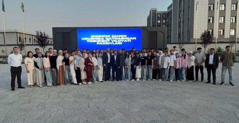 TDAU mas’ullari hamda ko’ngilli talabalar Nurafshon shahrida bo’lishdi