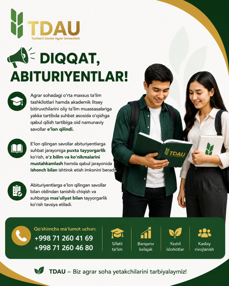 Diqqat, abituriyentlar!